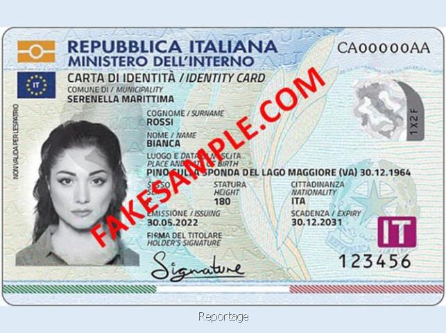 Download fake national id card PSD template